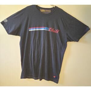 Aviator Nation x Coors Light 5 Stripe Gray Short-Sleeve T Shirt Size XL
